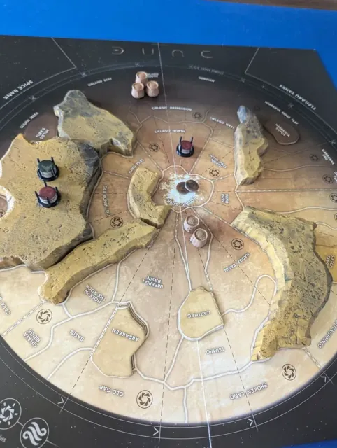 Top-down view of the table at the setup point the step describes.