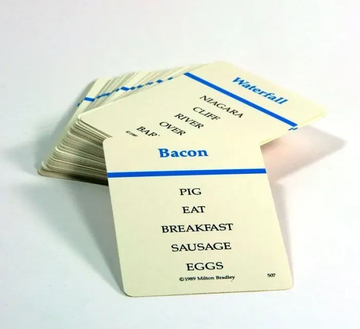 Game cards face up in a fan, none covering another.